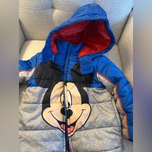 Mickey/character puffer (blue/gray)